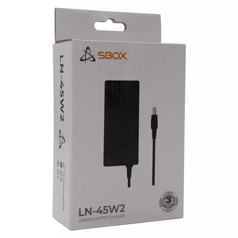 Sbox LN-45W2 Netzteil für Lenovo Notebooks, rund