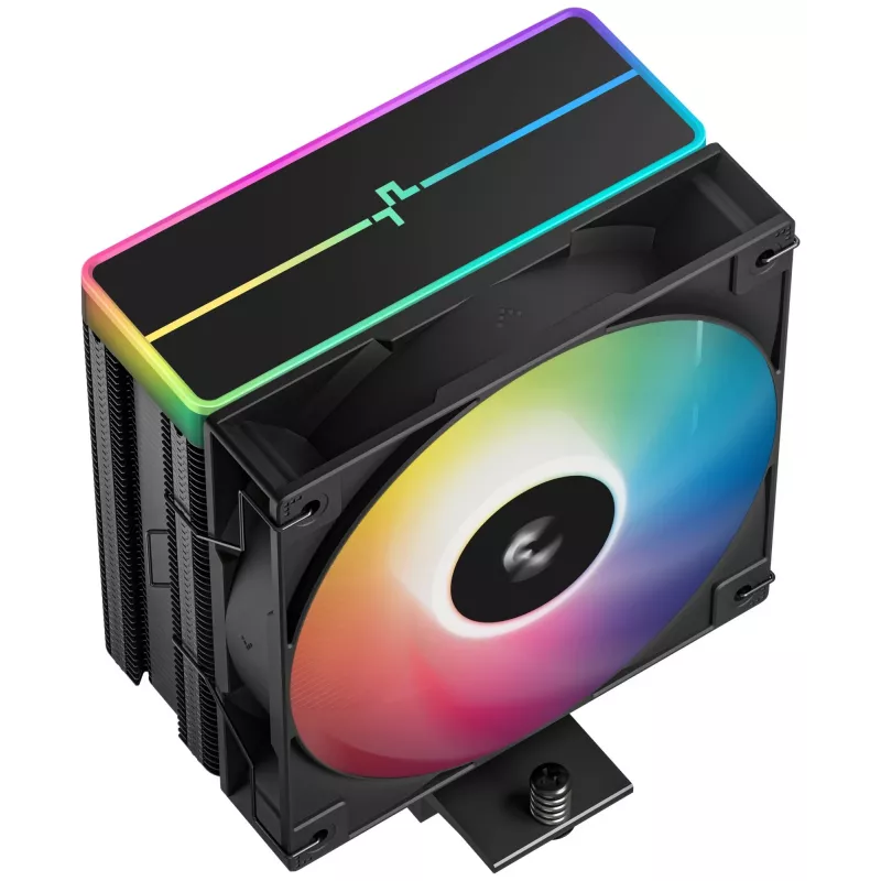 Lüfter DeepCool AG400 BK ARGB V2 120 mm Schwarz — 120 mm CPU-Kühlerlüfter mit hydraulischem Lager, Multi-Sockel-Unterstützung