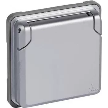 Schuko-Steckdose Legrand Soliroc 077834 IP44 grau, wetterfeste Steckdose
