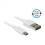 USB-Kabel DeLOCK 84805 USB 2.0 0,2 m USB A Micro-USB B Weiß