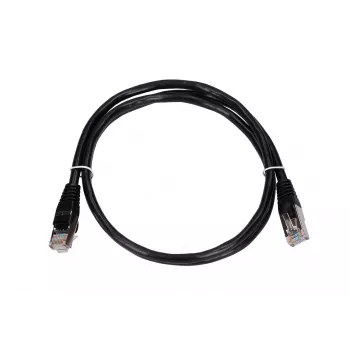 LAN-Patchkabel Extralink Cat5e FTP 1 m, F/UTP geschirmt, RJ-45 auf RJ-45, schwarz