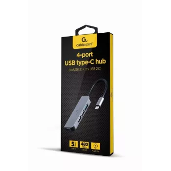 Hub 4-Port USB-C, 3x USB 2.0, USB 3.1