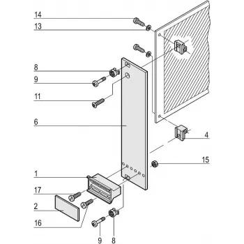 SCHROFF PIU2 3U 10HP DUAL FINISH - Rack-Zubehör - 3 HE (20818023)