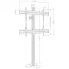 Hagor CPS FLOOR-WALL BOLT-DOWN 1x 75 – 86 Zoll Schwarz 50 kg Kapazität
