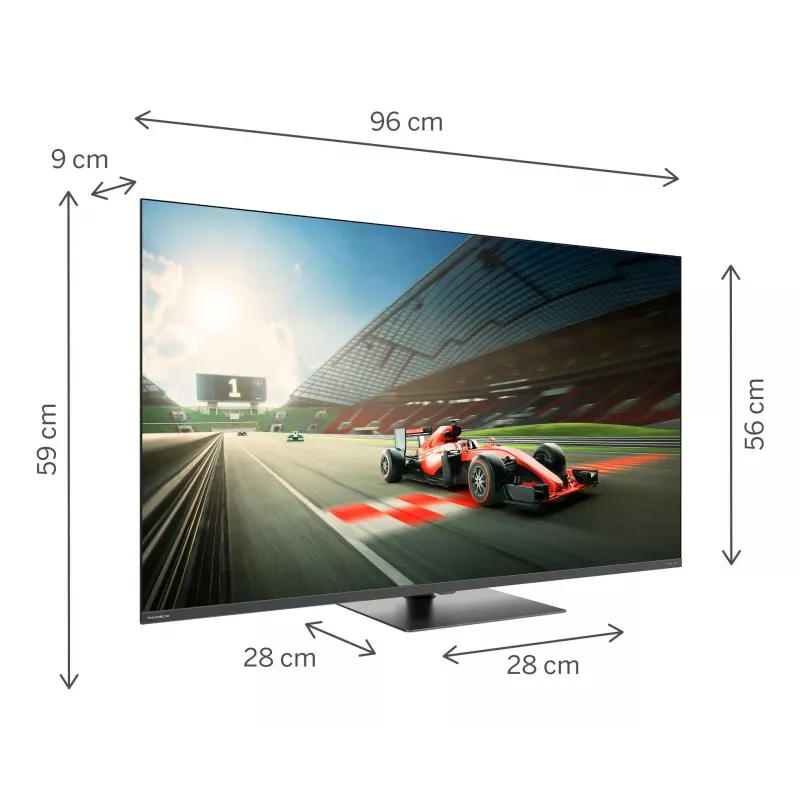TV Set | THOMSON | 43 inch | 4K Ultra HD | 3840 x 2160 Pixel | Flach | 16:9 | QLED Pro | 43QG7C04