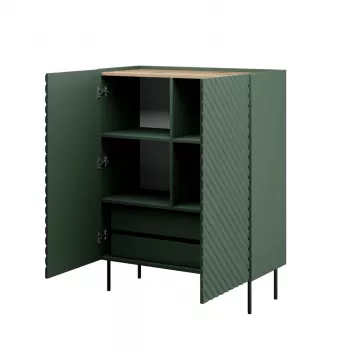 Regal cama meble ONDA ONDA 98×45×127 cm grün, bodenstehend Wandschrank
