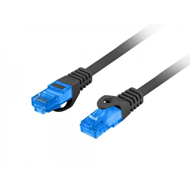 LANBERG Cat6a S/FTP RJ-45 Netzwerkkabel PCF6A-10CC-0500-BK, 5 m, LSZH, 26 AWG, CCA, schwarz