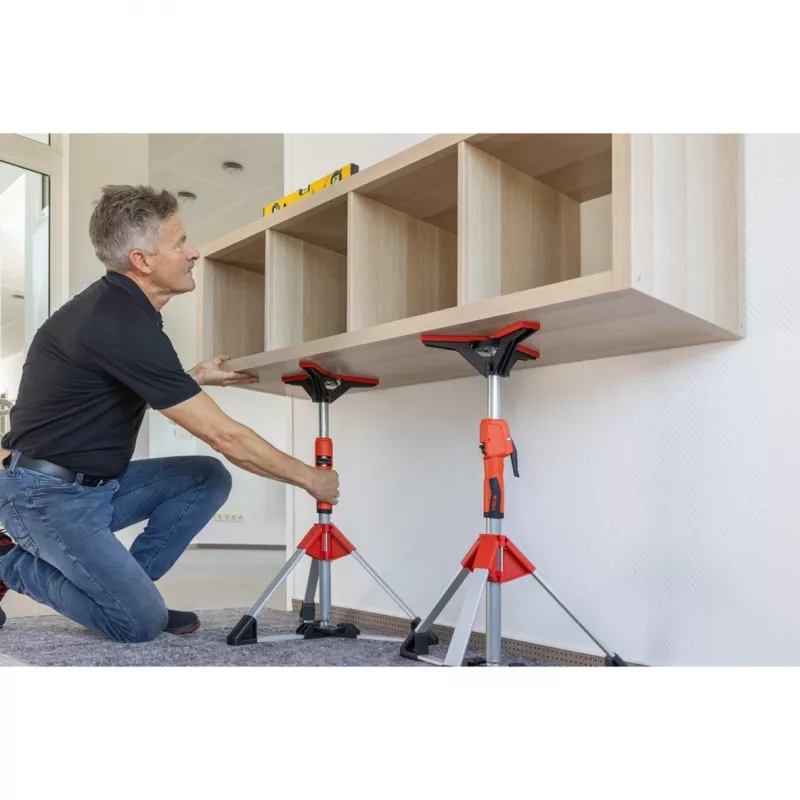 Decken- und Montagestütze Bessey STE90 verstellbar 575–910 mm mit Pumphebel