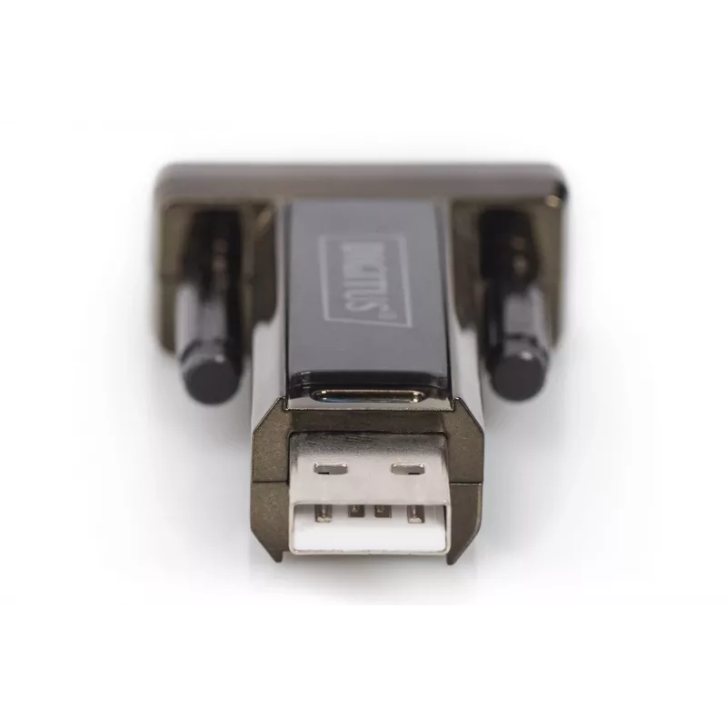 DIGITUS USB 2.0 auf Seriell Konverter DSUB 9M Inkl. USB-A Kabel 80cm FTDI Chipset USB 2.0 auf RS232 (FT232RL)