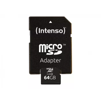 MicroSD-Karte Intenso 64GB MicroSDXC Class 10