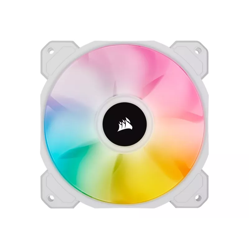 Corsair iCUE SP120 RGB ELITE Performance 120mm Weiß PWM ARGB Gehäuselüfter Dreierpack