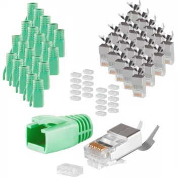 Drahtverbinder RJ-45 ShiverPeaks 72067-20G Grün