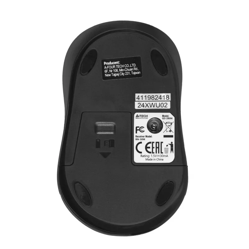 A4Tech G3-280N Maus beidhändig RF kabellos optisch 2000 DPI
