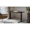 Schreibtisch mit elektrischer Höhenverstellung MOON LONG 150x80x72-120 schwarz