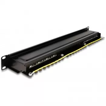 DeLOCK 66876 Patchpanel 1U Cat6a Schwarz Metall