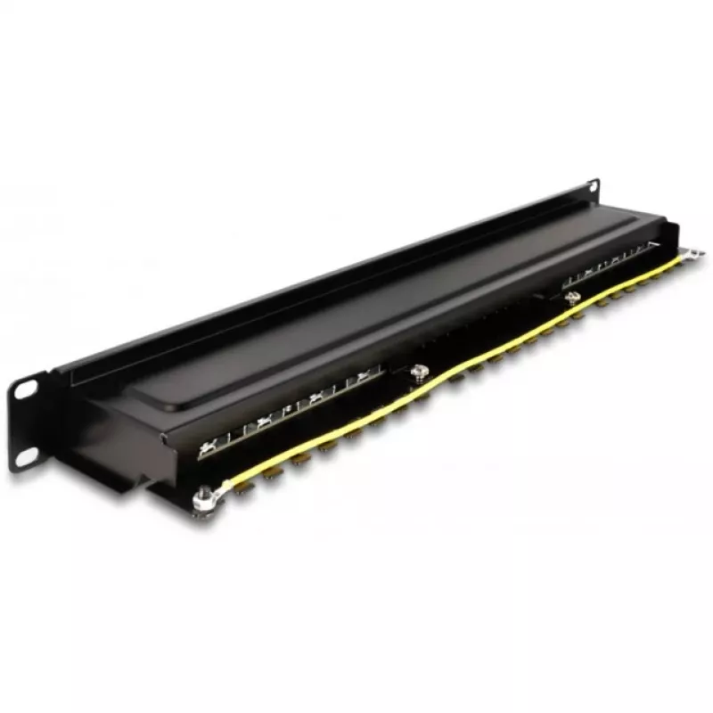 DeLOCK 66876 Patchpanel 1U Cat6a Schwarz Metall