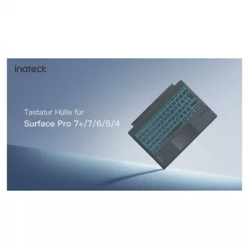 inateck Tastatur Surface grau, Sureface GO 1-4 Com. QWERTZ