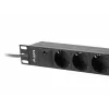 Lanberg PDU-03E-0200-BK Power Distribution Unit (PDU) 3 AC-Ausgänge 1U Schwarz