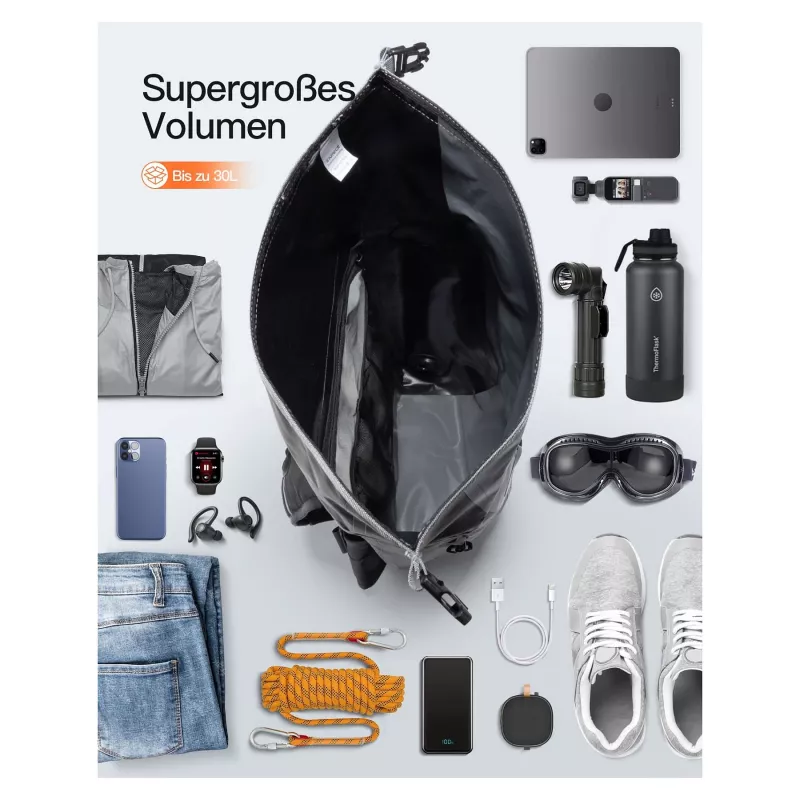 inateck Notebook-Rucksack BP06003 grau/schwarz 25-30L