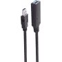 USB-Kabel ShiverPeaks BS13-39075 10 m USB A Schwarz