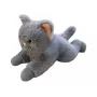 Plüschkatze Madej Modell 010790 liegend, 55 cm, grau