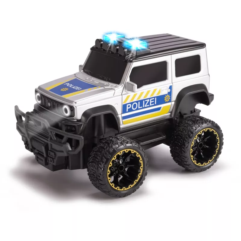 Die-cast RC Suzuki Jimny Police 1:24 Maßstab von Simba‑Dickie, ferngesteuertes Modell, 1:24