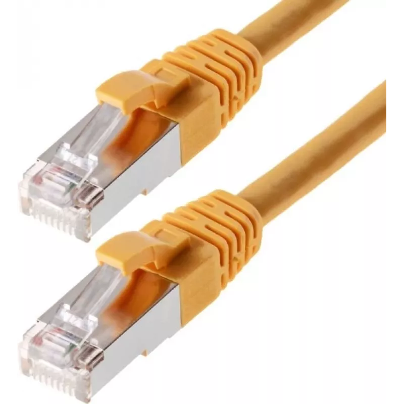 Netzwerkkabel Helos CAT6 S/FTP (PIMF) 1m Gelb