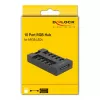 Delock - RGB LED Licht-Hub - 10 Anschlüsse - Schwarz (64128)