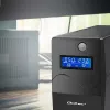 Qoltec Monolith USV (unterbrechungsfreie Stromversorgung) Doppelwandlung (Online) 1 kVA 600 W 2 Schuko-Steckdosen