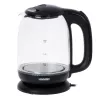 Mesko | Wasserkocher | MS 1302b | Elektrisch | 2200 W | 1,7 L | Glas | 360°-Drehsockel | Schwarz