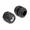 DeLOCK EX Kabel Gland M25 schwarz 2 Stück Polyamid