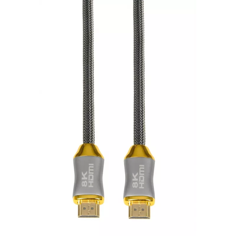 HDMI-Kabel IBOX HD08 2 m, HDMI Typ A Stecker–Stecker, HDMI 2.1, silber