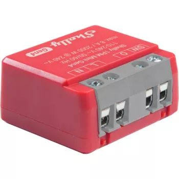 Shelly 1PM Mini Gen4 2er-Pack — Shelly Wi-Fi Smart-Relais mit Leistungsmessung, kompakte Modulbauform