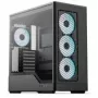 Computergehäuse AEROCOOL D520A Midi-Tower ATX Tempered Glass RGB — Schwarz