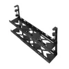 Kabelmanagement für den Schreibtisch MACLEAN MC-102 – zweistufige Untertisch-Ablage, max. Belastung 5 kg, maximale Länge 728 mm, schwarz