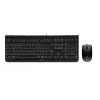 Tastatur Maus enthalten CHERRY DC 2000 Universal USB AZERTY Belgisch Schwarz