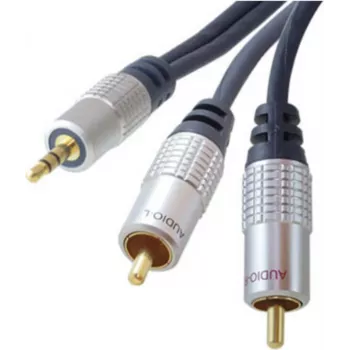 shiverpeaks SP30832-10 Audiokabel 10 m 3,5 mm 2 x Cinch Blau - Chrom (SP30832-10)