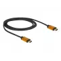 HDMI-Kabel DeLOCK 85727 1m Typ A Stecker auf Stecker Schwarz Gold