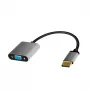 LogiLink CDA0109 Kabeladapter DisplayPort auf VGA 0,15 m Schwarz Grau