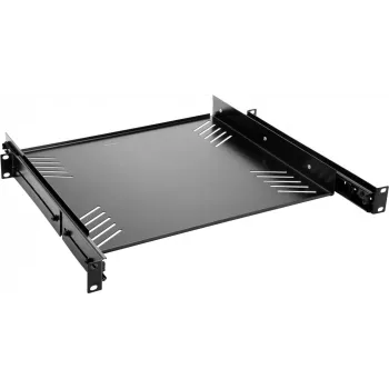 Rackablage Omnitronic 30100840 1U ausziehbar — verstellbare 1U-Stahlablage für 19-Zoll-Racks