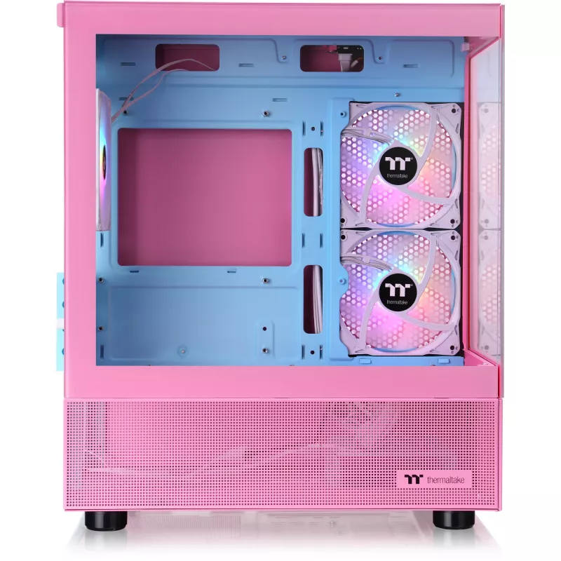 View 170 TG ARGB, Tower-Gehäuse pink, Tempered Glass x 2
