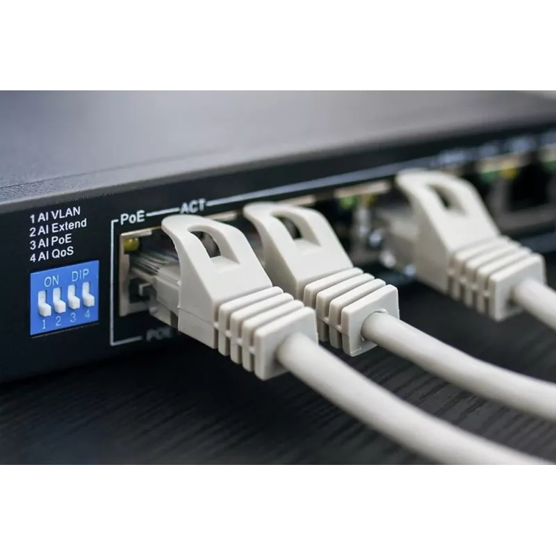 Netzwerkkabel Extralink Twisted-Pair CAT5E FTP Innenbereich 305M Grau