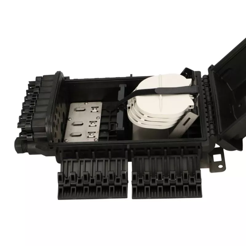 Glasfaser-Abschlussbox Extralink POLA 16-Faser, ABS-Gehäuse, schwarz