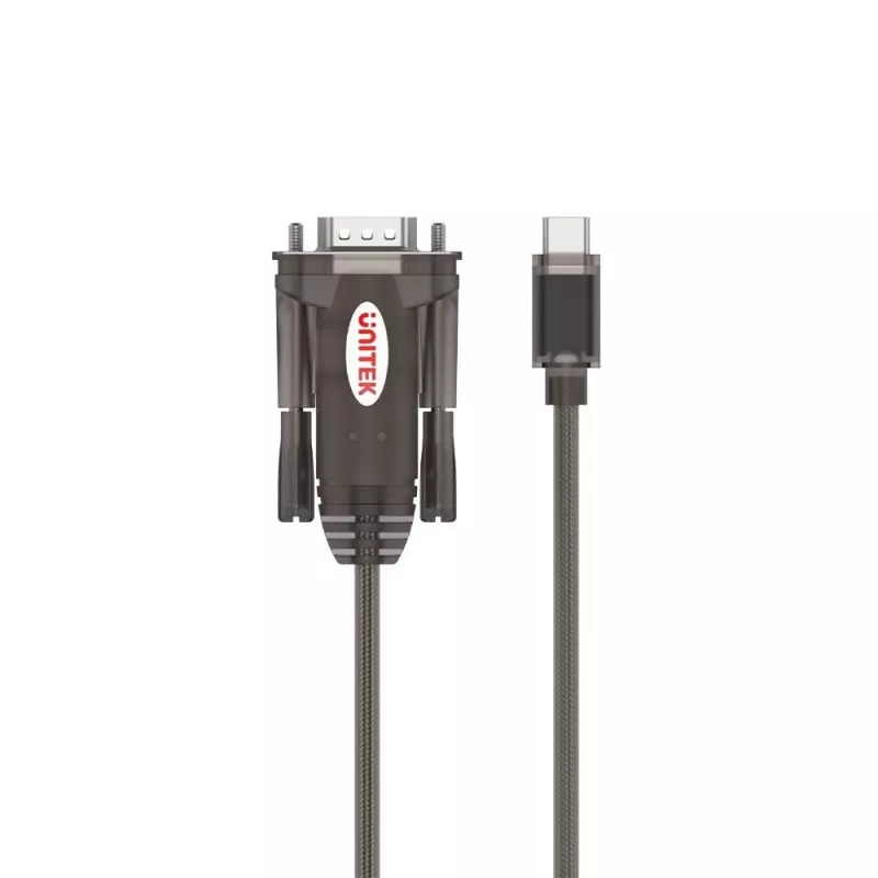 Serielles Kabel Unitek Y-1105K – 1,5 m schwarz, DB-9 Stecker auf DB-9 Stecker