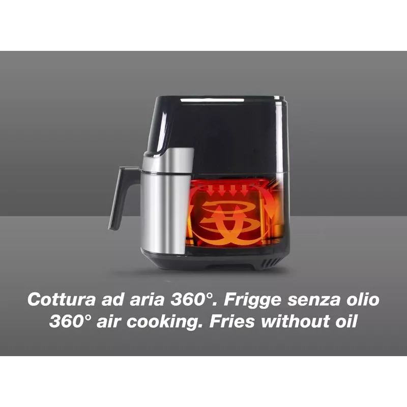 Elektrische Fritteuse Beper P101FRI070 1,5 L Kapazität einstellbare Temperatur, kompakt für die Arbeitsplatte
