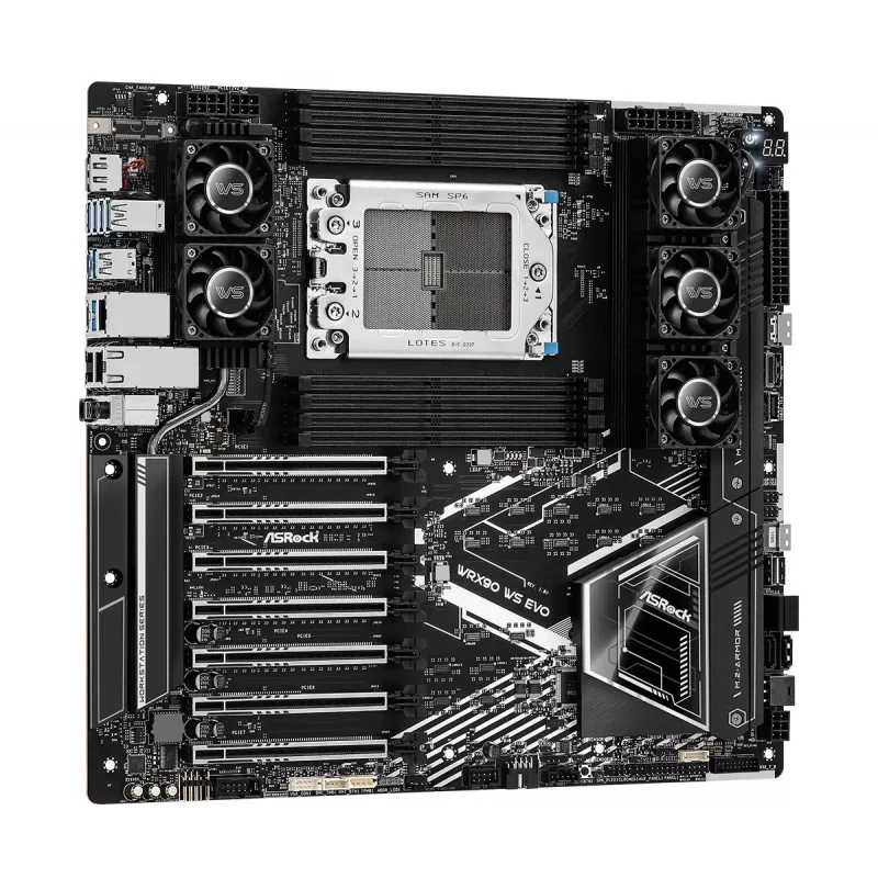 ASRock WRX90 WS EVO Mainboard AMD WRX90 Sockel sTR5 EEB