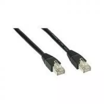 Wentronic Goobay CAT 5e Patchkabel, U/UTP, Schwarz, 50 m - CCA Kupfer-Mix (68652)