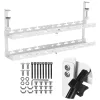 Untertisch-Kabelmanager MACLEAN MC-102W – Stahlhalterung für die Untertischmontage, verstellbare Länge, passend für Tischplatten von 0,5–5 cm, Traglast 5 kg, weiß