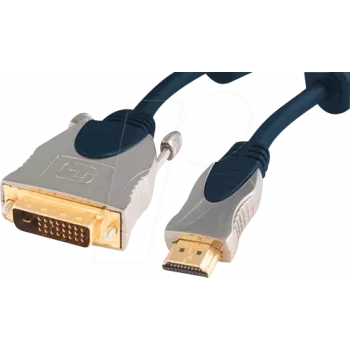 Videokabel-Adapter ShiverPeaks SP77480 1m HDMI Typ A DVI-D Blau
