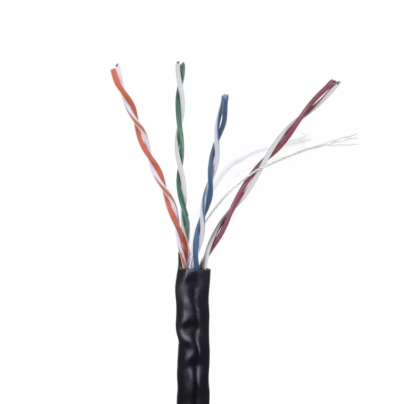 Netzwerkkabel LANBERG LCU6-10CC-0305-BK U/UTP Cat6 305 m, 23 AWG, CCA, 250 MHz, schwarz